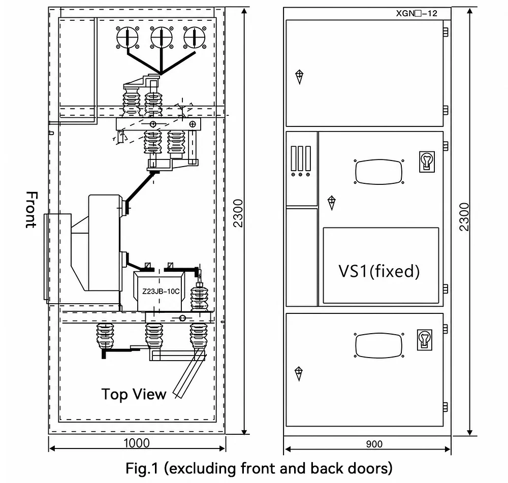 Installation size and basic diagram